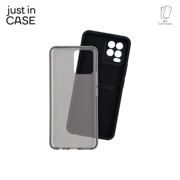 JUST IN CASE Maska 2u1 Extra case MIX za Realme 8, crna - MIX442BK
