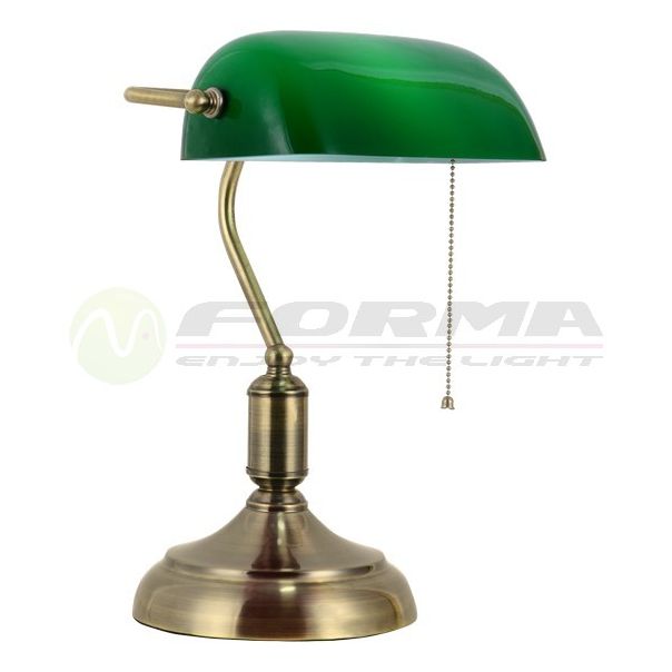 FORMA Stona lampa bankarka 1xE27 FD7002-1T GR - 002919