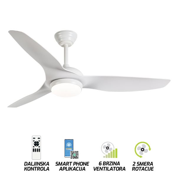 FORMA Sijalica E27 sa ventilatorom 3000K-6400K FV4001-28 WH - 007470