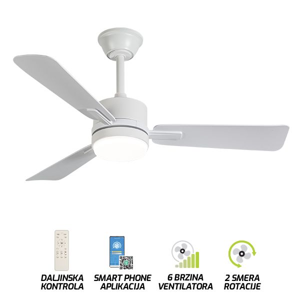 FORMA Sijalica E27 sa ventilatorom 3000K-6400K FV4001-28 WH - 007470