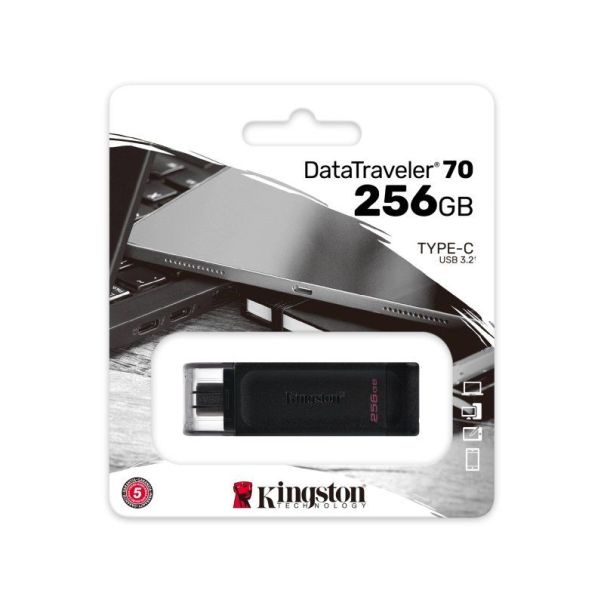 KINGSTON 256GB DataTraveler USB-C flash DT70/256GB - EP3263783