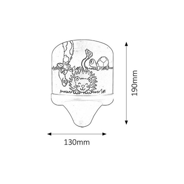 Rabalux Dečija rasveta Leon E14 1x MAX 7W višebojna (4571) - 4571