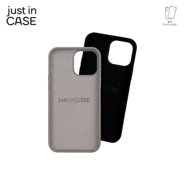 JUST IN CASE 2u1 Extra case MIX za iPhone 13 Pro Max, crna/siva - MIXPL105BK