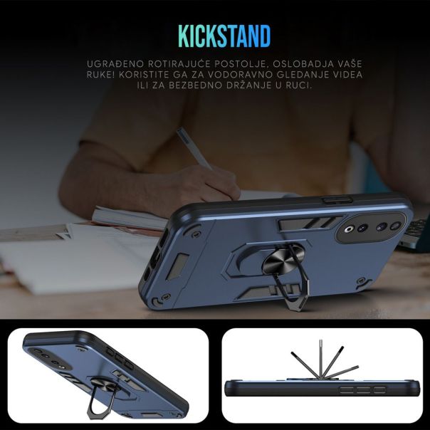 Maska za Xiaomi Redmi Note 14 5G plava Hard Ring - 223605