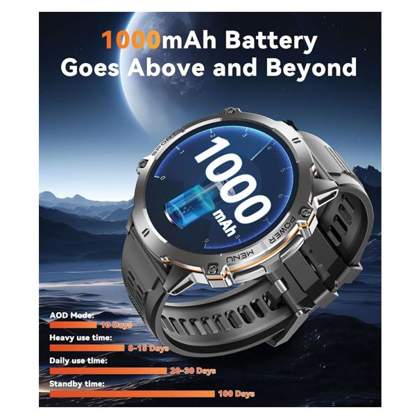 OUKITEL Pametni sat BT13, AI ChatGPT, crna - EP3095101