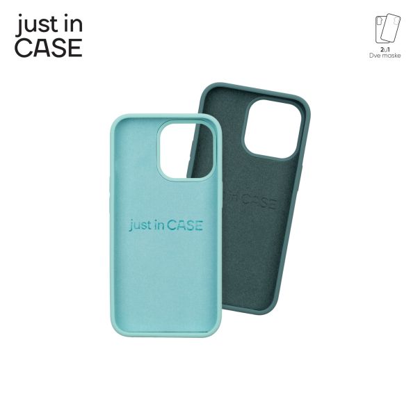 JUST IN CASE 2u1 Extra case MIX za iPhone 13 PRO, mint/maslinasta - MIXPL106GN