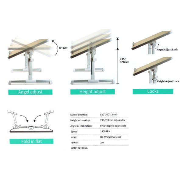 Postolje za laptop A8 Desk - 78036