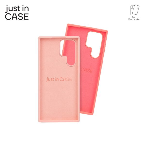 JUST IN CASE 2u1 Extra case MIX za S22 ULTRA, roze/puder roze - MIXPL207PK