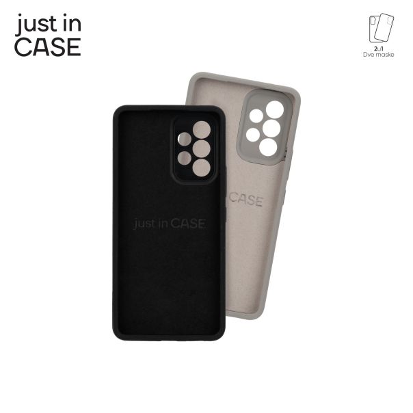 JUST IN CASE 2u1 Extra case MIX za A53, crna/siva - MIXPL208BK