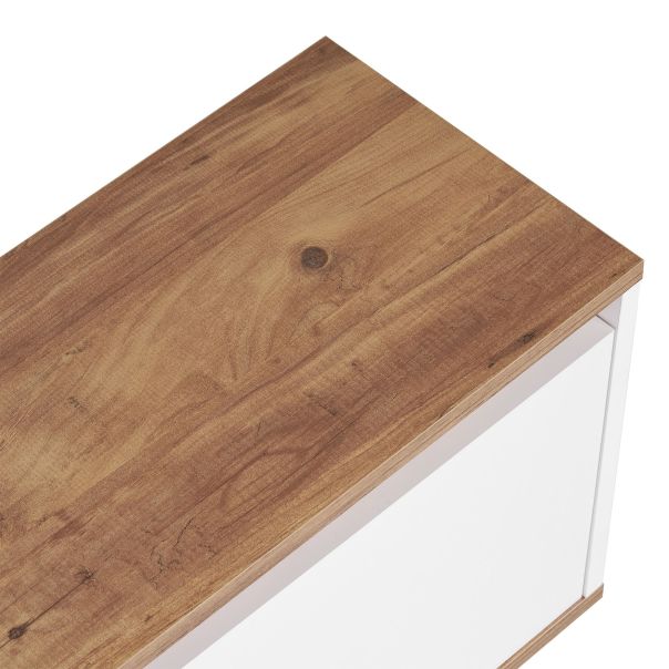 NORDURE TV komoda Sentinel, bela/braon - EP3057554