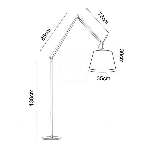 FORMA Podna lampa 1xE27 FK7005-1FL velika - 002426