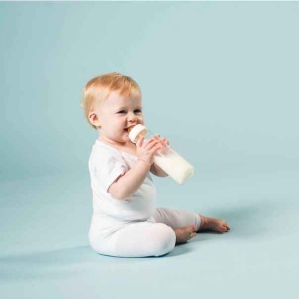 HEVEA Staklena flašica za bebe 2 kom 240ml/8oz (3-24 mes) - 468475