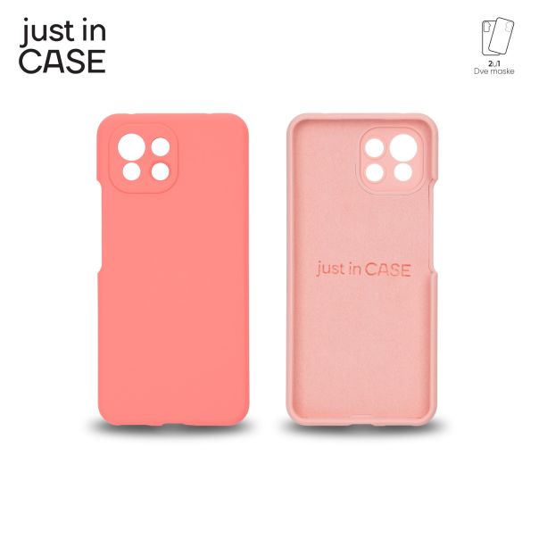 JUST IN CASE Maska 2u1 Extra case MIX PLUS za Mi11 Lite 5G, roze - MIXPL301PK