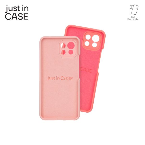 JUST IN CASE Maska 2u1 Extra case MIX PLUS za Mi11 Lite 5G, roze - MIXPL301PK