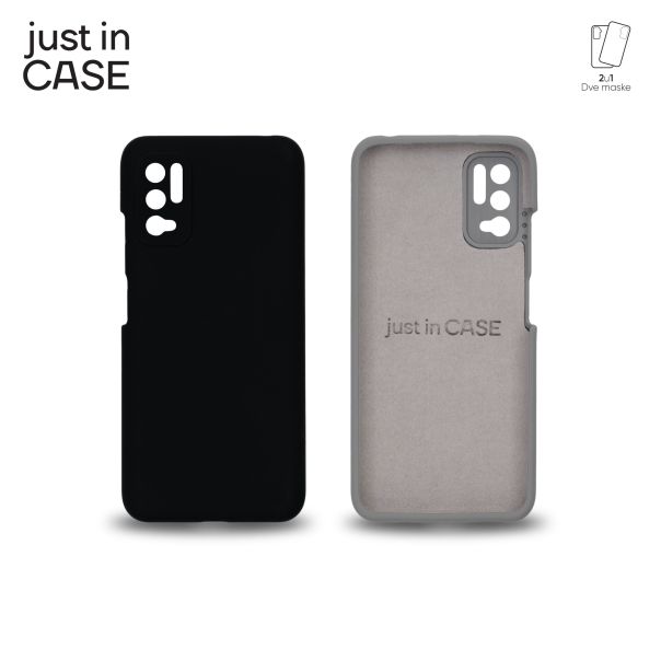 JUST IN CASE Maska 2u1 Extra case MIX PLUS za Redmi Note 10 5G, crna - MIXPL303BK
