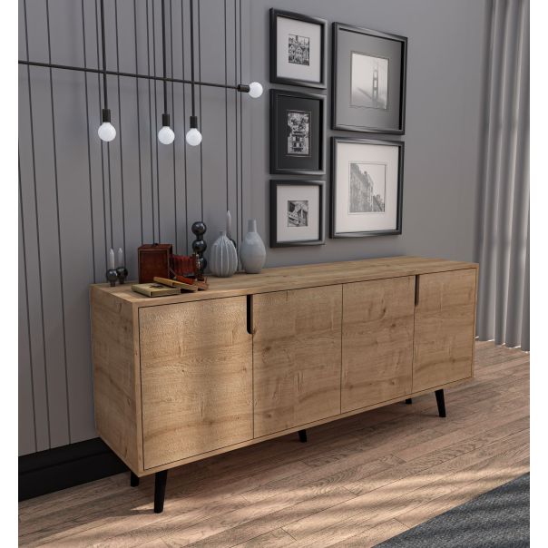 HANAH HOME Komoda Latina Modern 180, svetlo braon - EP3057587