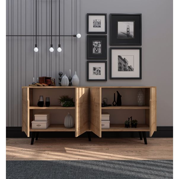 HANAH HOME Komoda Latina Modern 180, svetlo braon - EP3057587