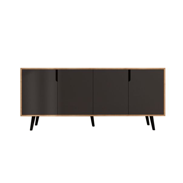 HANAH HOME Komoda Latina Modern 180, svetlo braon/antracit - EP3057602