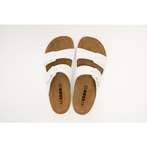 LEON Muška papuča Kratos-bela - 4703M-BE