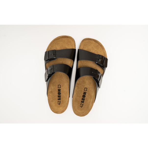 LEON Muška papuča Kratos-crna - 4703M-CR