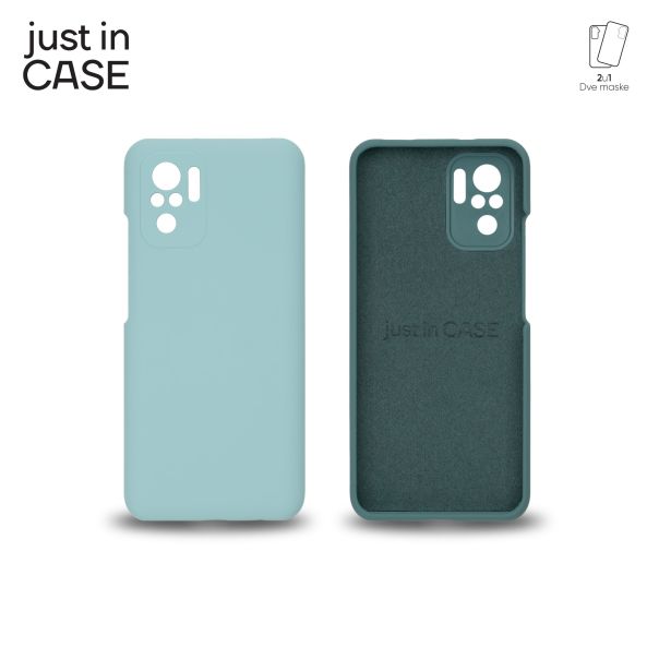 JUST IN CASE Maska 2u1 Extra case MIX PLUS za Redmi Note 10s, zelena - MIXPL304GN
