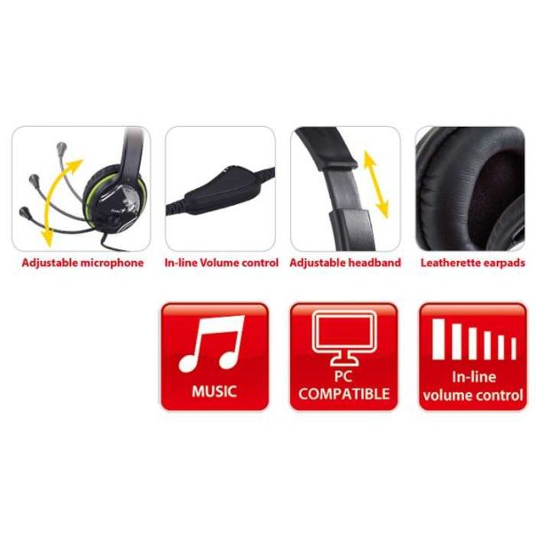 GENIUS Slušalice sa mikrofonom HS-400A - 4710268238089