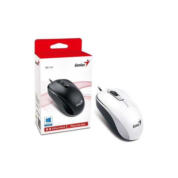 GENIUS Žični miš DX-110 beli - 4710268251484