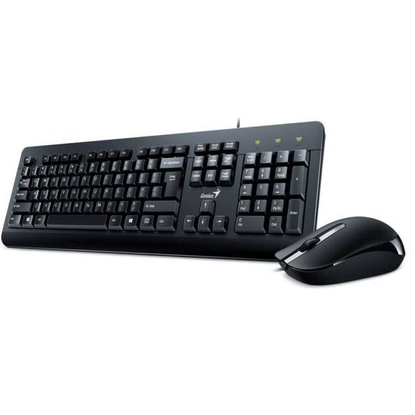 GENIUS Žična tastatura i miš KM-160 YU, crna - 62264