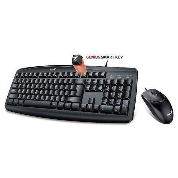 GENIUS Tastatura i miš Smart KM-200 USB US, crni - 29276