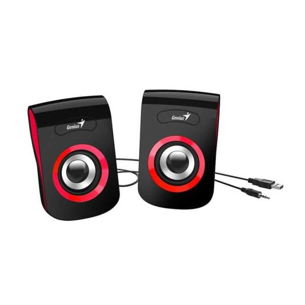 GENIUS Zvučnici SP-Q180 crveno/crni - 4710268257080