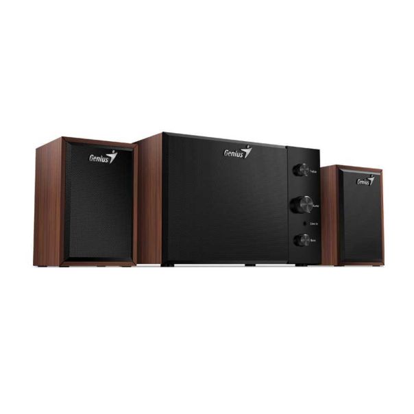 GENIUS Zvučnici SW-2.1 350, braon crni - 4710268258476