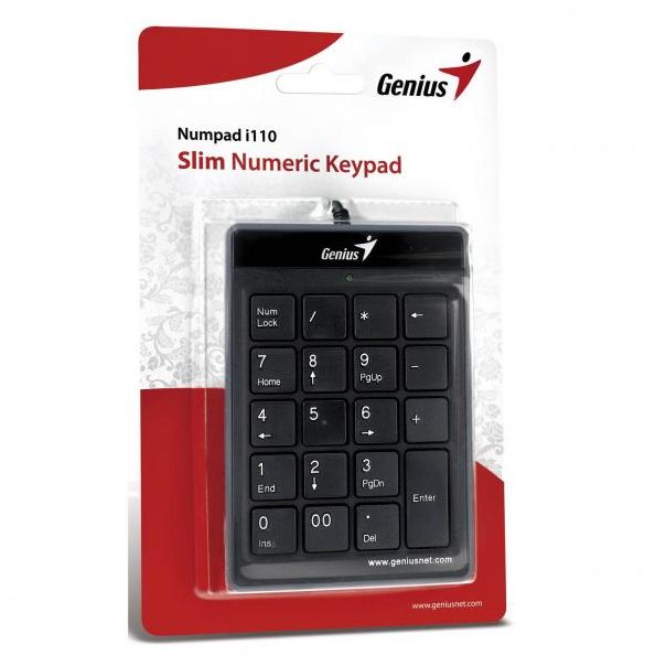 Numerička tastatura Genius Numpad 110 USB Crna - 4710268259251