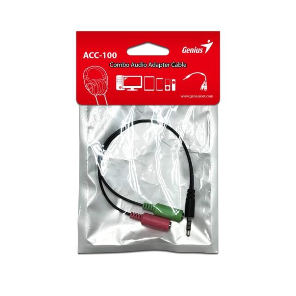 GENIUS Audio adapter ACC-100, audio adapter za slušalice i mikrofone - EP2199840
