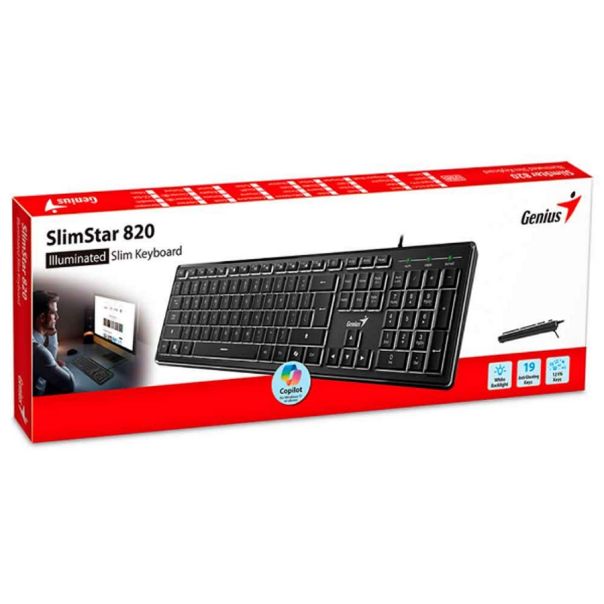 GENIUS SlimStar 820,BLK,US,USB - EP3060283