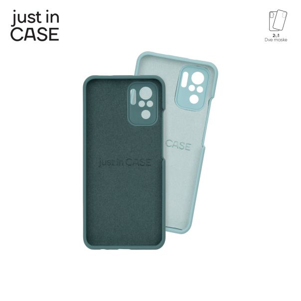 JUST IN CASE Maska 2u1 Extra case MIX PLUS za Redmi Note 10s, zelena - MIXPL304GN