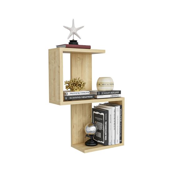 HANAH HOME Zidna polica Octa, svetlobraon - 475OLV1502