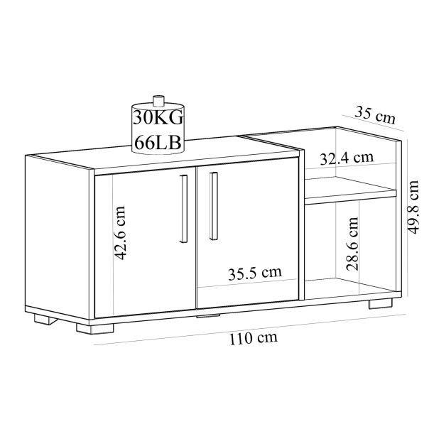 HANAH HOME Cipelarnik Sunrise, braon - 475OLV1804