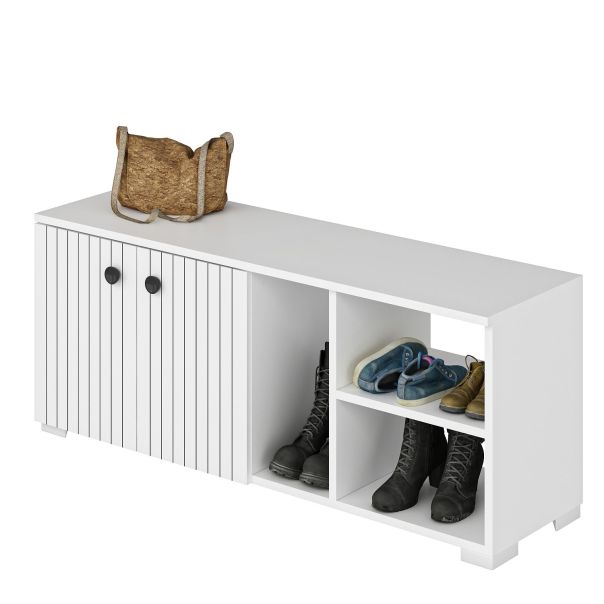 HANAH HOME Cipelarnik Sarandon, bela - 475OLV1820