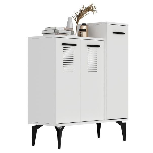 HANAH HOME Cipelarnik Asimo, bela - 475OLV1834