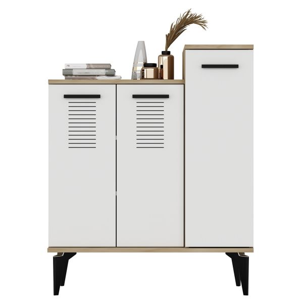 HANAH HOME Cipelarnik Asimo, svetlobraon/bela - 475OLV1835