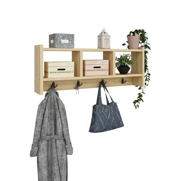 HANAH HOME Zidna polica Star, svetlobraon - 475OLV1903