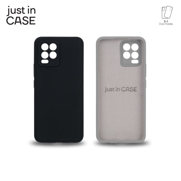 JUST IN CASE Maska 2u1 Extra case MIX PLUS za Realme 8, crna - MIXPL442BK