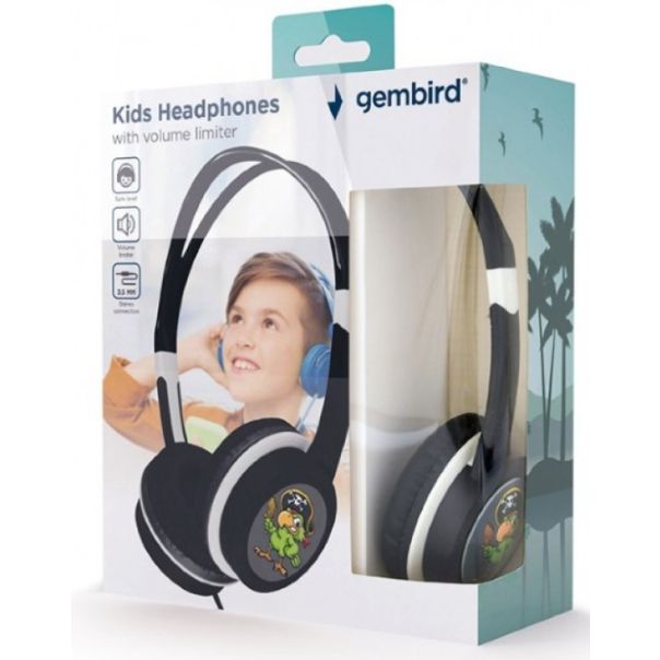 GEMBIRD Slušalice, MHP-JR-BK, 3,5mm, crna - 42556