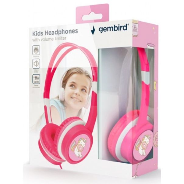 GEMBIRD Slušalice, MHP-JR-PK, 3,5mm, roza - 42557