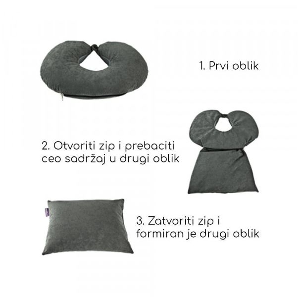 MemoForm vratni  jastuk TRAVEL 2 u 1 - B257