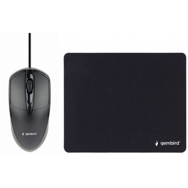 GEMBIRD KBS-UO4-01 4-in-1 office set, tastatura, slusalice, mis i podloga - 42553