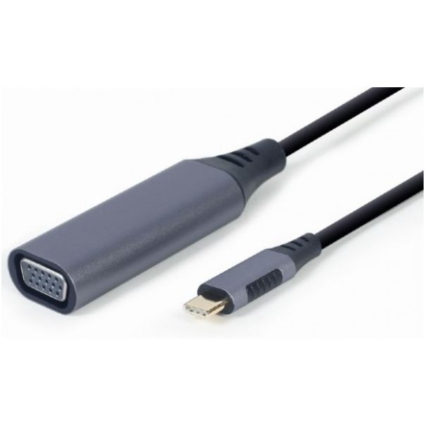 GEMBIRD A-USB3C-VGA-01 USB Type-C to VGA display adapter, space grey - 42546