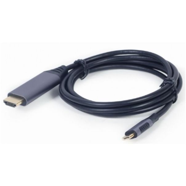 GEMBIRD CC-USB3C-HDMI-01-6 USB Type-C to HDMI display adapter cable, space grey, 1.8 m - 42552