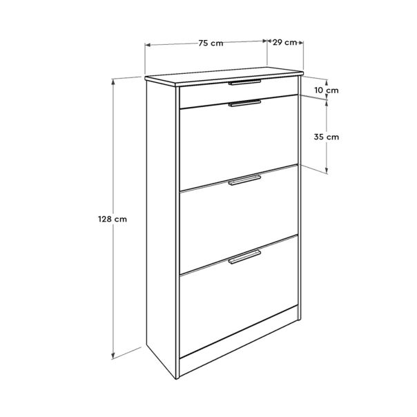 HANAH HOME Cipelarnik SHC-431-DD-1, bela - 479ADR1161
