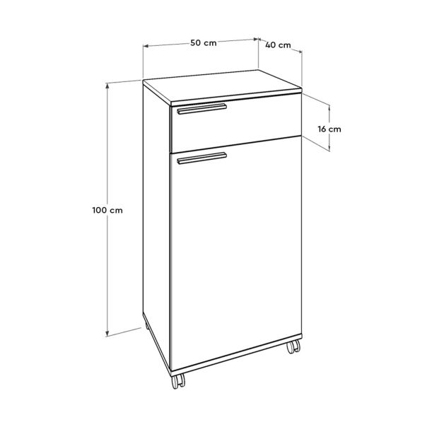 HANAH HOME Komoda Adr-411-Pp-1, bela - EP2798777